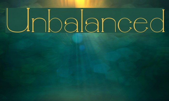 Unbalanced Font examples