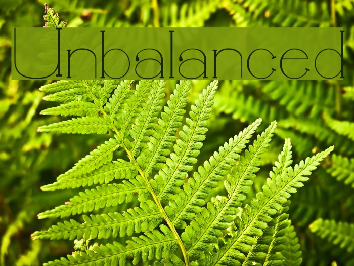 Unbalanced Font examples