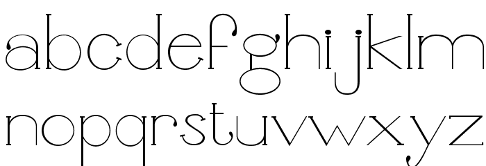 Unbalanced Font LOWERCASE