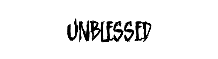Unblessed  Скачать бесплатные шрифты