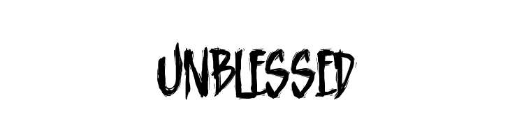 Unblessed  フリーフォントのダウンロード