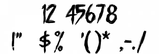 Unblessed Font OTHER CHARS