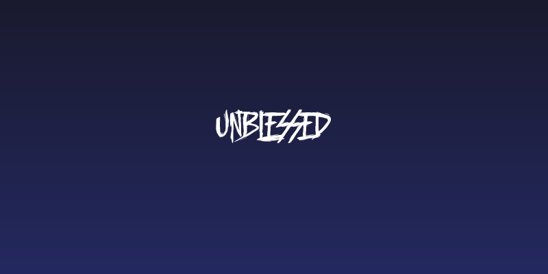 Unblessed Social Header