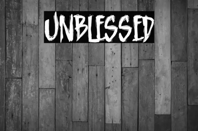 Unblessed Font examples