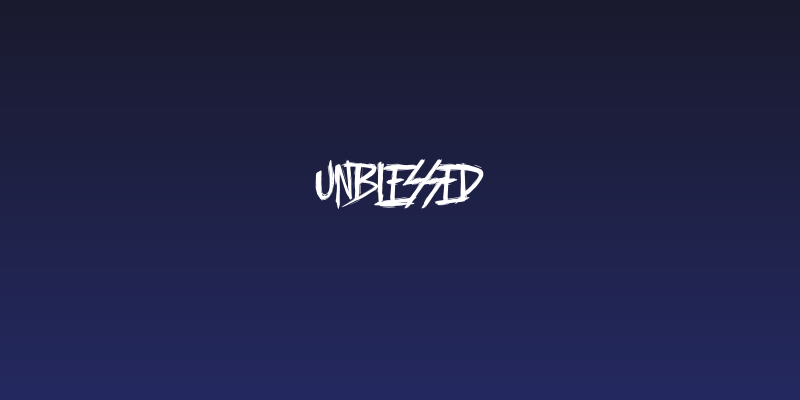 Unblessed Social Header