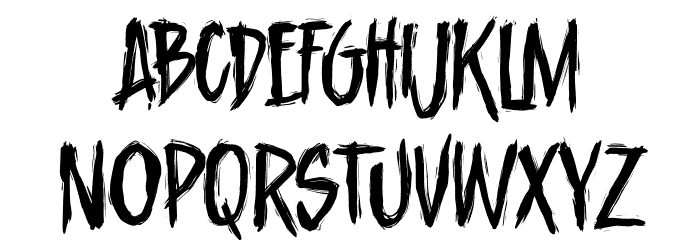 Unblessed Font LOWERCASE