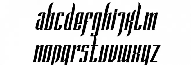 Unbockend フォント 小文字