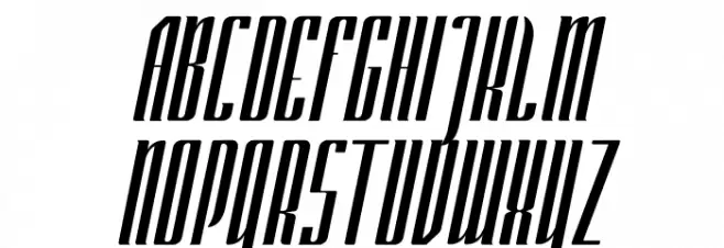 Unbockend Schriftart Groß