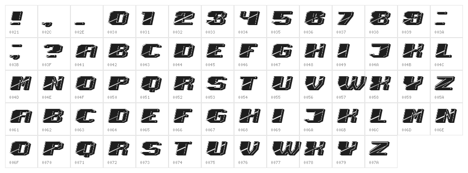 Unboxing Filled Regular Character Map