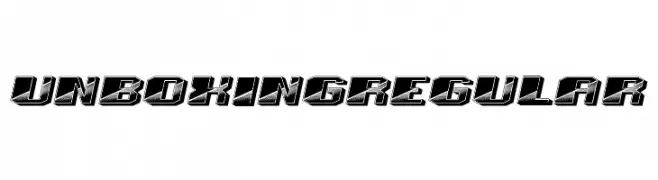 Unboxing Regular  Frei Schriftart Herunterladen