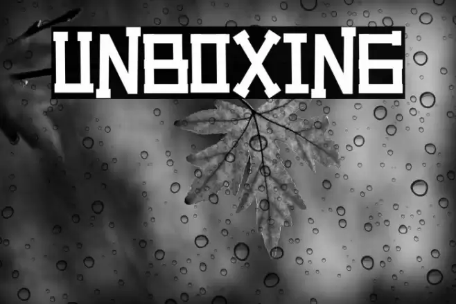 Unboxing Font examples