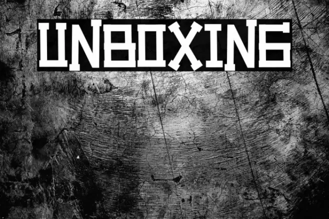 Unboxing Font examples