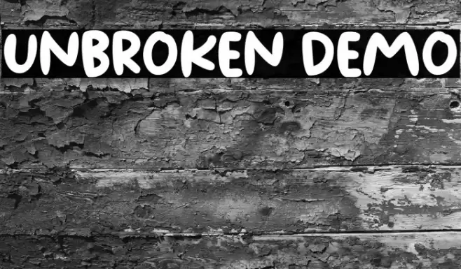 Unbroken Demo Fonte examples