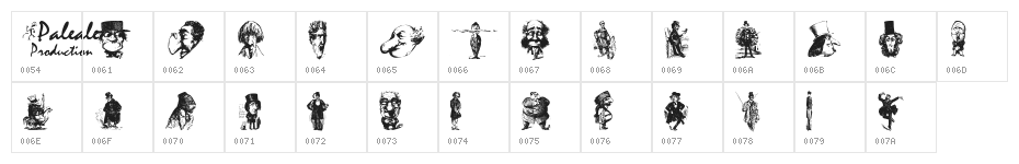 Unca Pale 1 Character Map