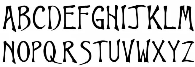 Uncanny Regular Schriftart Groß