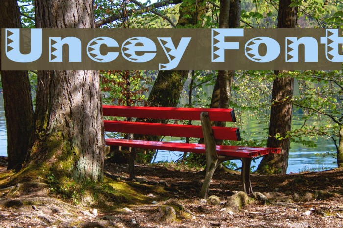 Uncey Font examples