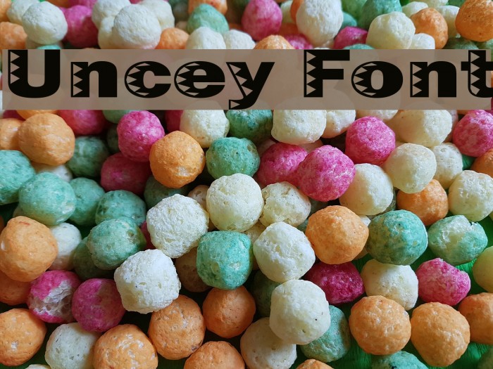 Uncey Font examples