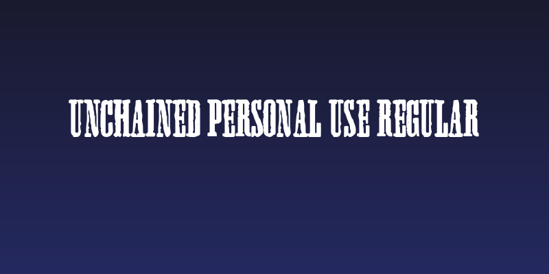 Unchained PERSONAL USE Regular Social Header