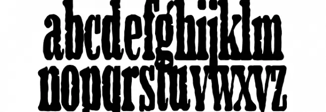 Unchained PERSONAL USE Regular フォント 小文字