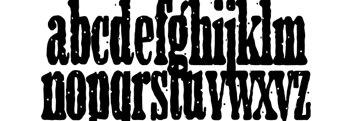 Unchained Rough PERSONAL USE Regular Font LOWERCASE