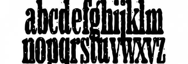 Unchained Rough PERSONAL USE Regular 字体 小写