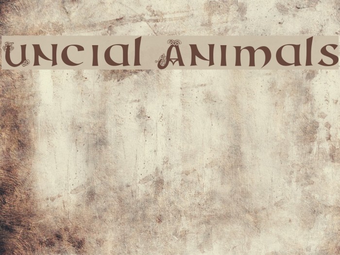 Uncial Animals Example 1