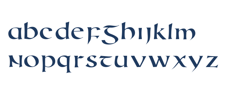 Uncial Animals Lowercase