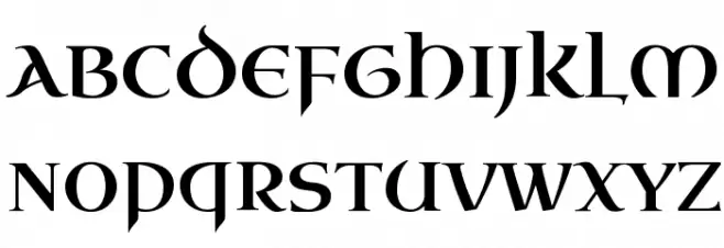 Uncial Antiqua Schriftart Groß