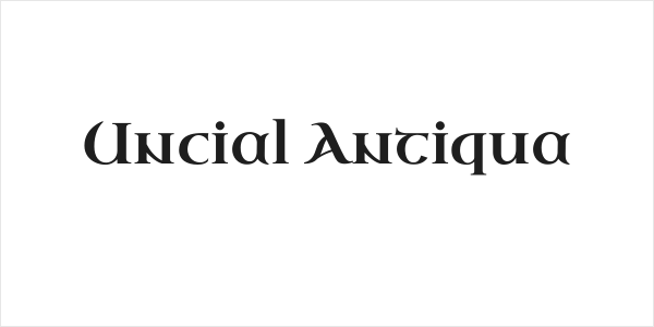 Uncial Antiqua Logo