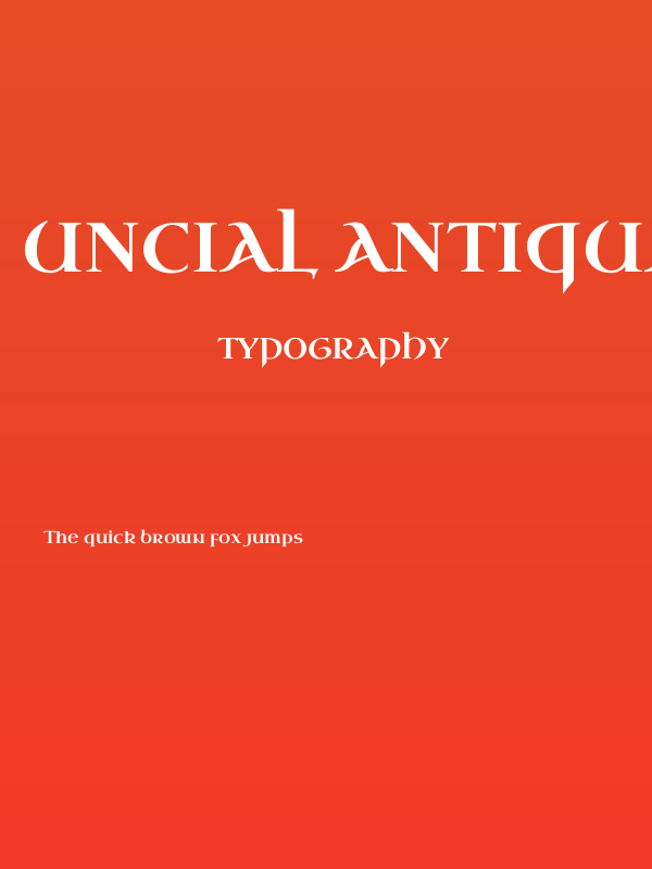 Uncial Antiqua Poster