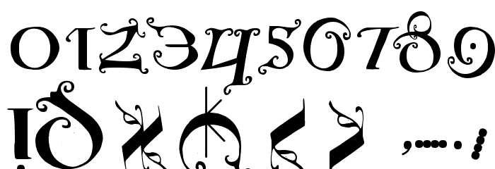 UncialeOrnamentale Font OTHER CHARS