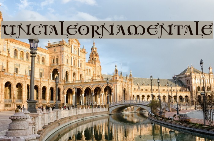 UncialeOrnamentale Font examples