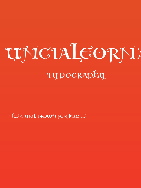 UncialeOrnamentale Poster