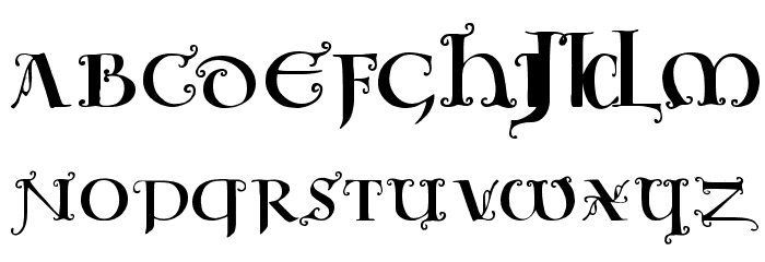 UncialeOrnamentale Font LOWERCASE