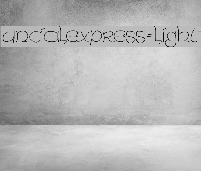 UncialeXpress-Light Font examples