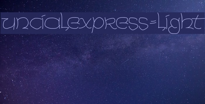 UncialeXpress-Light Font examples