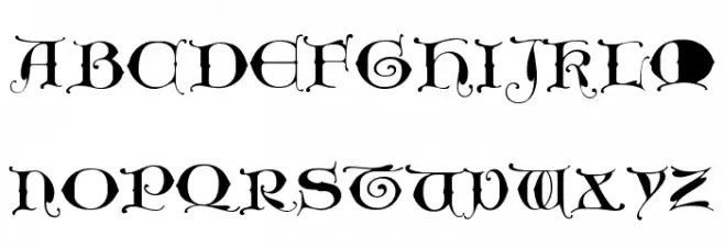 UncioGothic Шрифта ВЕРХНИЙ