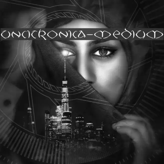 Uncitronica-Medium Font examples