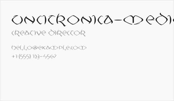 Uncitronica-Medium Business Card