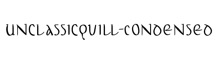 UnclassicQuill-Condensed  Fuentes Gratis Descargar