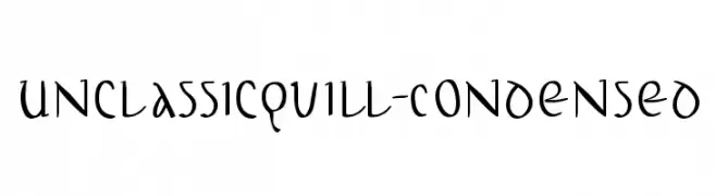 UnclassicQuill-Condensed  Fuentes Gratis Descargar