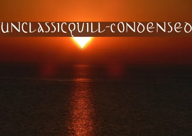 UnclassicQuill-Condensed Example 3