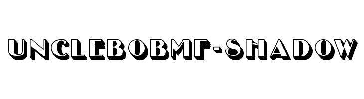UncleBobMF-Shadow फ़ॉन्ट