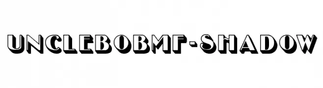 UncleBobMF-Shadow  Descarca Fonturi Gratis