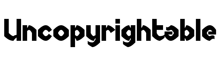 Uncopyrightable Шрифта