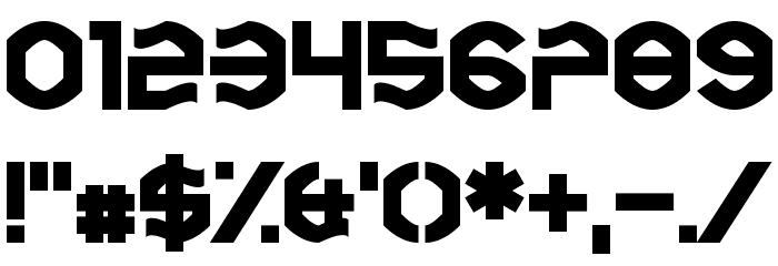 Uncopyrightable Font OTHER CHARS