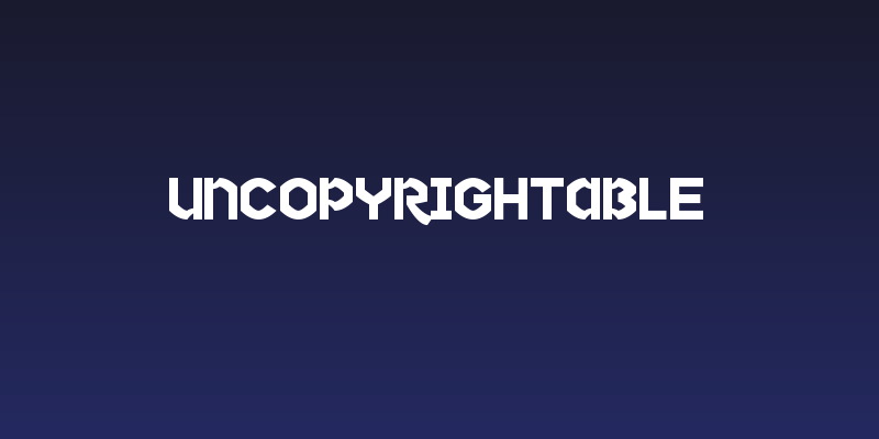 Uncopyrightable Social Header