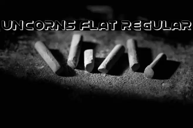 Uncorns Flat Regular Font examples