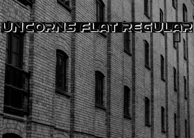 Uncorns Flat Regular Font examples