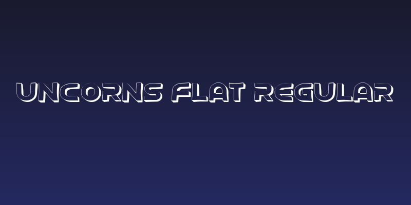 Uncorns Flat Regular Social Header